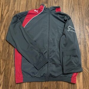 PUMA * United Poly Grey Sport Life Style Track Jacket * Full Zip XL